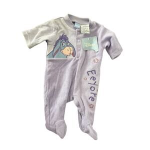 Disney Baby Winnie The Pooh Eeyore Sleeper Vintage preemie Months Ears new